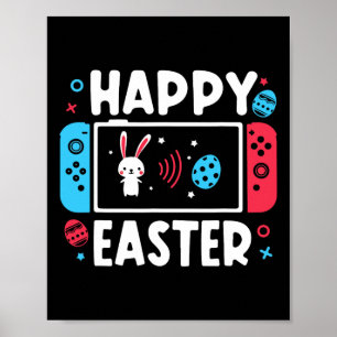 Easter Day Boys Gamer Shirt Video Game Controller Poster