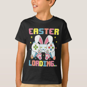 Easter Day Bunny Easter Loading Video Game Boys Gi T-Shirt