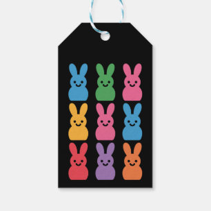 Easter Day Bunny Eggs Plaid Leopard Gift Tags