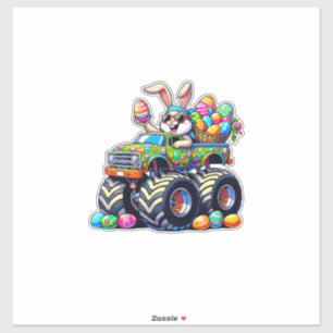 Easter Day Bunny Monster Truck Eggs Cool Rabbit T-