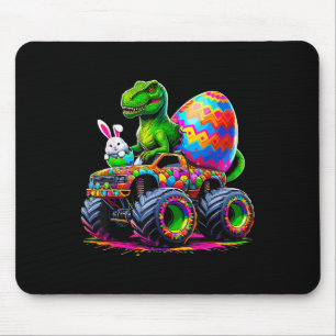 Easter Day Bunny Monster Truck Eggs Dinosaur Rabbi Mouse Pad