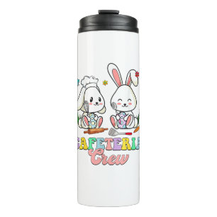 Easter Day Cafeteria Crew Lunch Lady School Cafete Thermal Tumbler