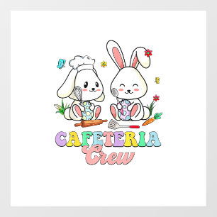 Easter Day Cafeteria Crew Lunch Lady School Cafete Window Cling