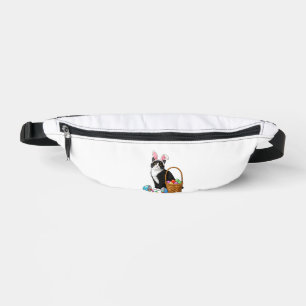 Easter Day Cat Bunny Ears Eggs Graphic Men Women K Fanny Pack