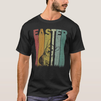 Easter Day Corgi Dog Retro Graphic Funny Easter Co T-Shirt