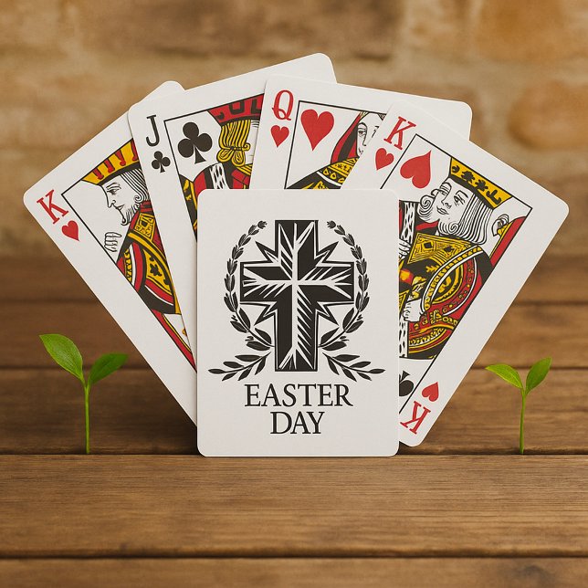 Easter Day Cross Religious Christian Playing Cards (Creator Uploaded)