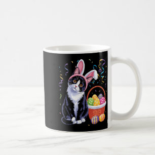 Easter Day Cute Cat Bunny Ears Eggs Men Women Coffee Mug
