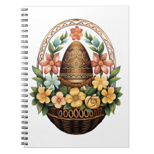 Easter Day Easter Egg Basket Mandala Art Egg Hunt Notebook