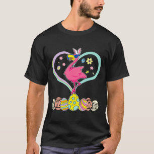 Easter Day Flamingo Design T-Shirt