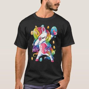 Easter Day Girls Dabbing Unicorn Dab Egg Hunt Unic T-Shirt