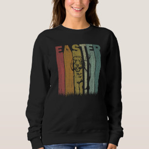 Easter Day Goldendoodle Dog Retro Graphic Easter C Sweatshirt