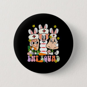 Easter Day Otolaryngology Ent Doctor Nurse Ear Nos 2 Inch Round Button