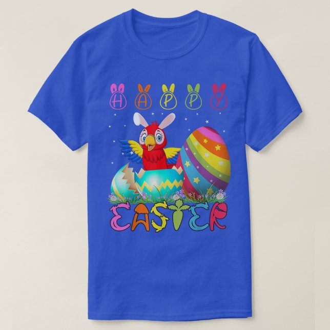 Easter Day Parrot Matching Family Cute Easter Cost T-Shirt (Design Front)