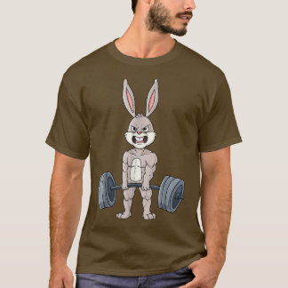 Easter Day Rabbit Weightlifting Funny Deadlift Fit T-Shirt
