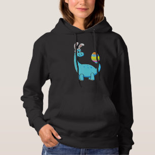 Easter Day T Rex Dino Rabbit Ears With Egg Boys Gi Hoodie