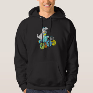 Easter Day T Rex Dino Riding A Monster Truck Boys Hoodie