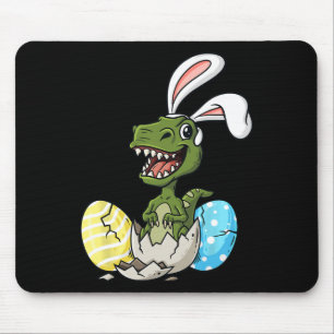 Easter Day T Rex With Bunny Ears Eggs Fun Boys Gir Mouse Pad