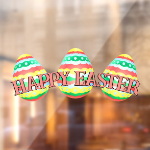 Easter Decal Personalized Easter Egg Window Cling