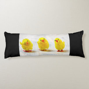 Easter Decoration - chicks in a row Body Pillow