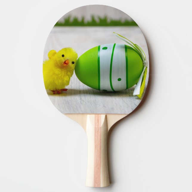Easter Decoration - Easter egg and chick Ping Pong Paddle (Back)