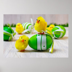 Easter Decoration - Easter egg and chicks