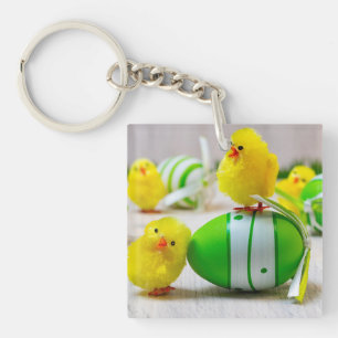 Easter Decoration - Easter egg and chicks Keychain