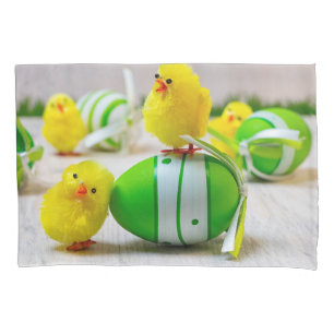 Easter Decoration - Easter egg and chicks Pillowcase