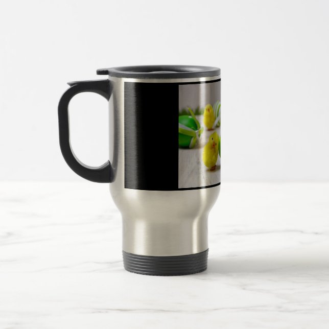 Easter Decoration - Easter egg and chicks Travel Mug (Left)