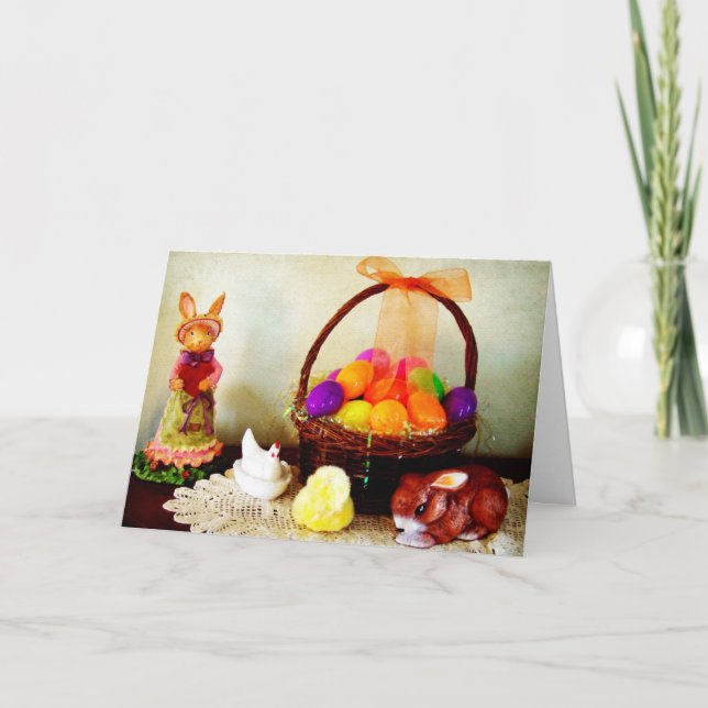 Easter Decorations Holiday Card (Front)