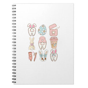 Easter Dental Assistant Tooth Bunny Dentist T-Shir Notebook