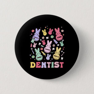 Easter Dentist Retro Rdh Dental Hygienist Squad Bu 2 Inch Round Button