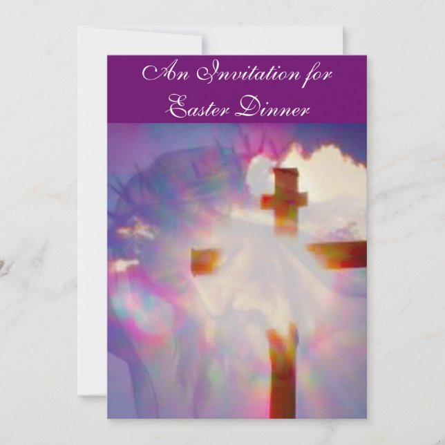 Easter Dinner Invitation - Religious (Front)