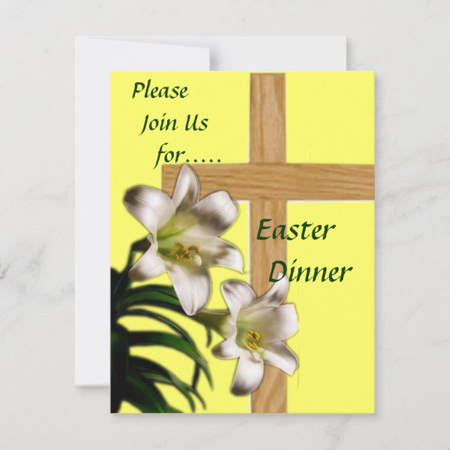 Easter Dinner Invitation - Religious (Front)