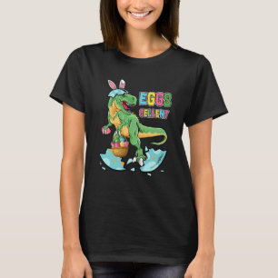 Easter Dinosaur Bunny rex Boys Girls Kids Eggs Cel T-Shirt