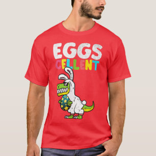 Easter Dinosaur Bunny T Re Boys Girls Kids Eggs Ce T-Shirt