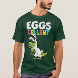 Easter Dinosaur Bunny T Re Boys Girls Kids Eggs Ce T-Shirt