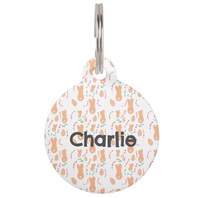 Easter Dog Bandana  Pet Tag (Front)