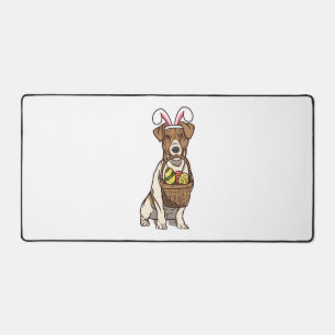 Easter Dog Bunny Costume Christian Festival Egg Desk Mat