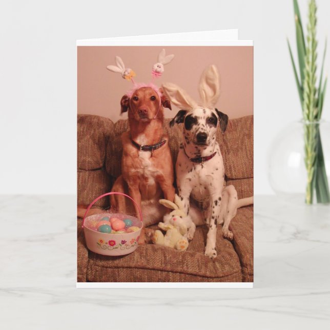 Easter Dogs Holiday Card (Front)