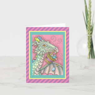 EASTER DRAGON EGG DROP GREETING NOTE CARD Blank