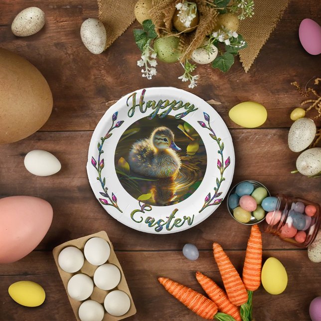Easter Duckling Paper Plate (Creator Uploaded)