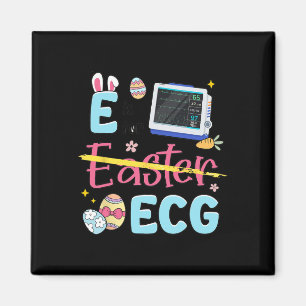 Easter E Is For Ecg Ekg Nurse Cardiology Heart Rat Magnet