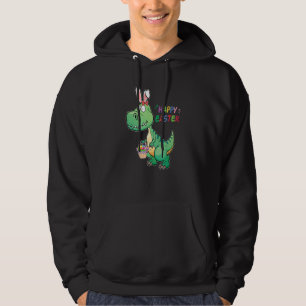 Easter Eastrawr Dinosaurs Trex Bunny Ear Hunting E Hoodie
