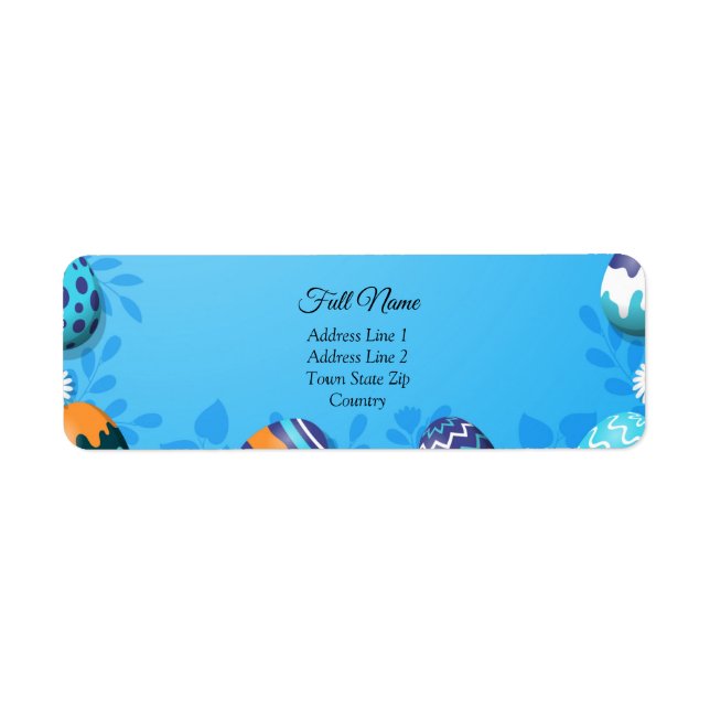 Easter Egg Address Labels (Front)