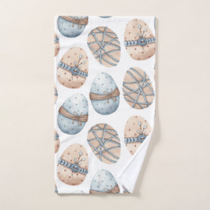 Easter Egg Artistic Pattern Gift, Men Women Kids Hand Towel