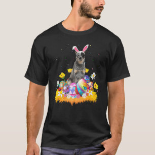 Easter Egg Blue Heeler Dog Easter Sunday T-Shirt