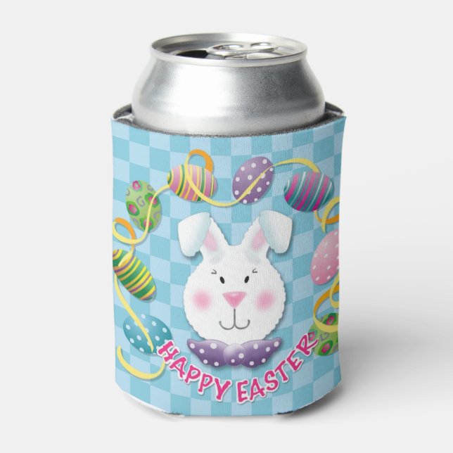 Easter Egg Bunny Can Cooler (Can Front)