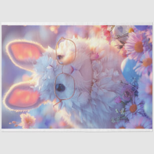 Easter Egg Bunny Decoupage  Tissue Paper
