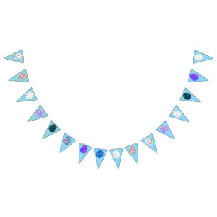 Easter Egg bunting with floral designs Flags