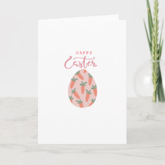 Easter Egg & Carrots Holiday Card